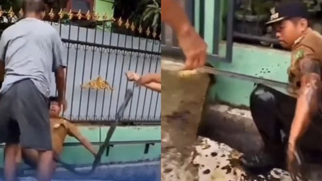 Viral Lurah di Medan Berlumur Air Got Gara-Gara Didorong Warga ke Parit